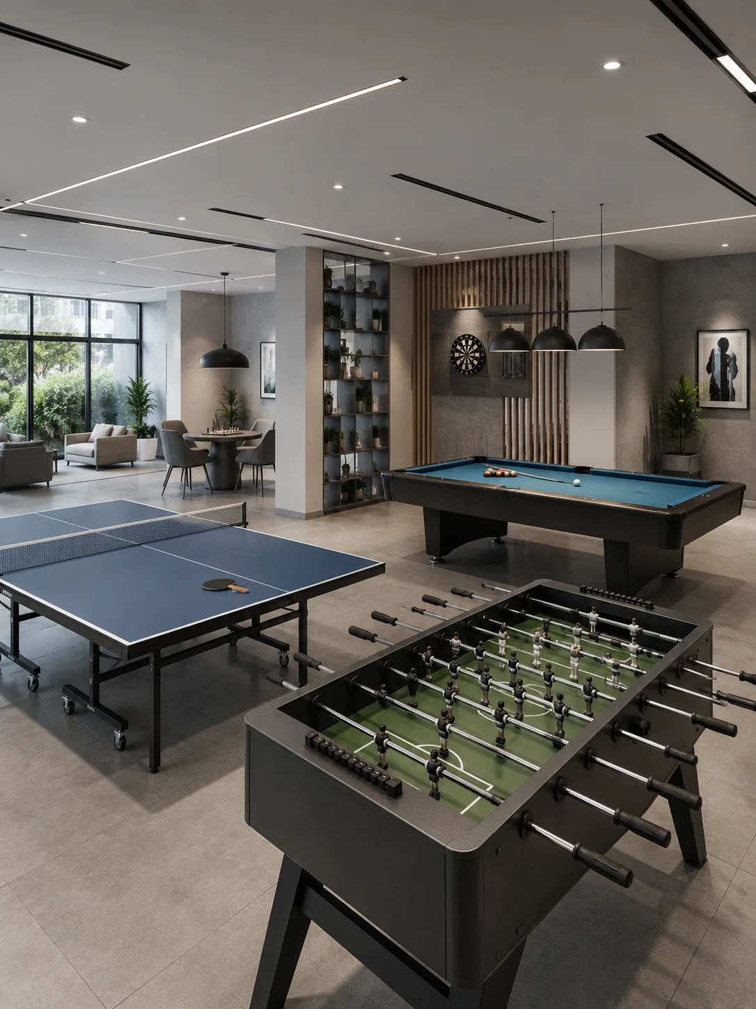Indoor games room